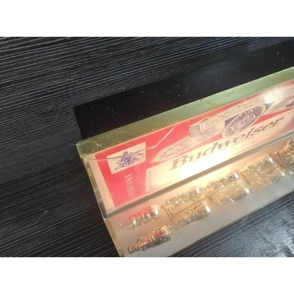 1984 Budweiser King of Beers Clydesdale Lighted Digital Clock Display Man Cave